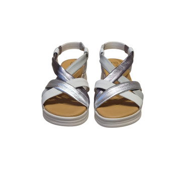 SANDALIA TUBULARES CRUZADA BLANCO