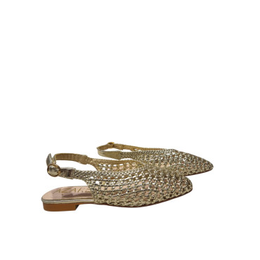 BAILARINA TRENZADA DESTALONADA ORO