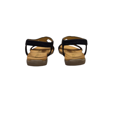 SANDALIA TIRA TRENZA NEGRO