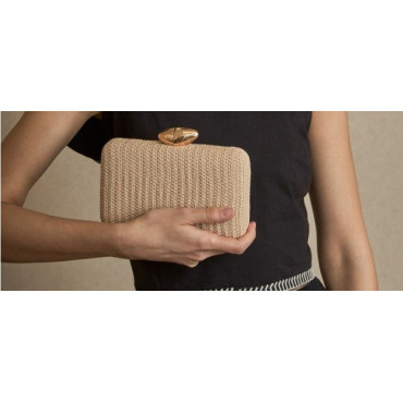 CLUTCH TEJIDO NATURAL