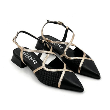 DESTALONADO RAFIA Y PIEL NEGRO