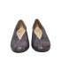 ZAPATO DE TACÓN CERRADO DE LADOS BOA GRIS
