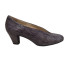 ZAPATO DE TACÓN CERRADO DE LADOS BOA GRIS