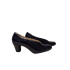 ZAPATO DE TACÓN CERRADO DE LADOS CHAROL AZUL