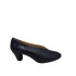 ZAPATO DE TACÓN CERRADO DE LADOS PIEL AZUL