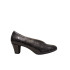 ZAPATO DE TACÓN CERRADO DE LADOS CHAROL GRIS