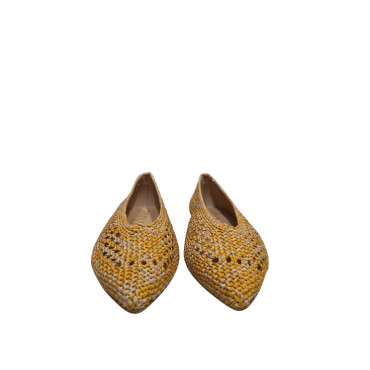ZAPATO BAJO DE CROCHET MULTIMOSTAZA