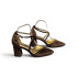 ZAPATO CRUZADO TERCIOPELO MARRÓN