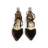 ZAPATO CRUZADO TERCIOPELO MARRÓN