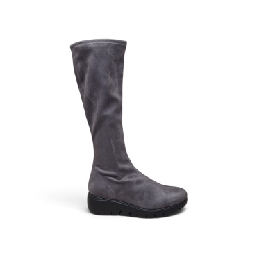 BOTA CUÑA BAJA ANTE GRIS