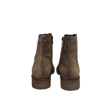 BOTIN CORDONES SERRAJE CUERO