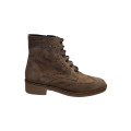 BOTIN CORDONES SERRAJE CUERO