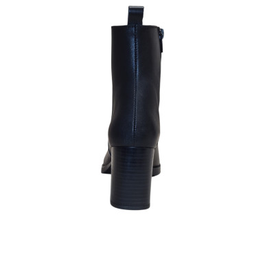 BOTIN CON TACON PIEL NEGRO