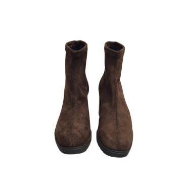 BOTIN ANTE ELASTICO TACON MARRON