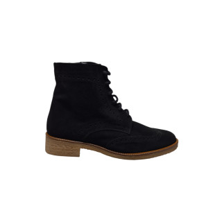 BOTIN CORDONES SERRAJE NEGRO