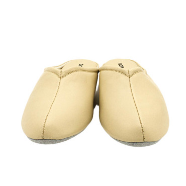 ZAPATILLA CHINELA ESCOTE PICO BEIGE