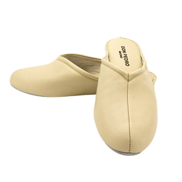 ZAPATILLA CHINELA ESCOTE PICO BEIGE