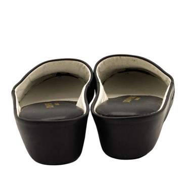 ZAPATILLA CHINELA ADORNO BORDADO AZUL