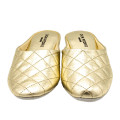ZAPATILLA CHINELA PIEL ORO