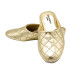 ZAPATILLA CHINELA PIEL ORO