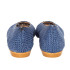 ZAPATO BAJO DE CROCHET AZUL