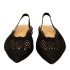 ZAPATO BAJO DE CROCHET DESTALONADO NEGRO