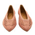 ZAPATO BAJO DE CROCHET ROSA