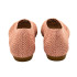ZAPATO BAJO DE CROCHET ROSA