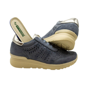 DEPORTIVA CORDONES ELASTICOS ANTE CELESTE