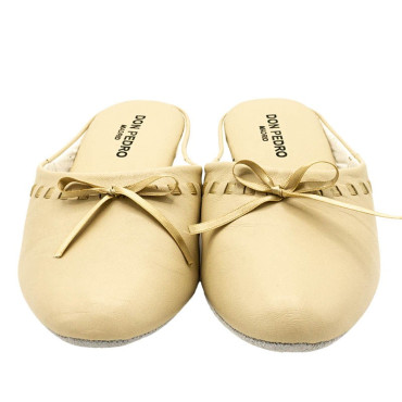 ZAPATILLA CHINELA ADORNO LAZO BEIGE