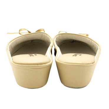 ZAPATILLA CHINELA ADORNO LAZO BEIGE
