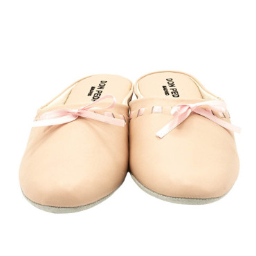 ZAPATILLA CHINELA ADORNO LAZO ROSA