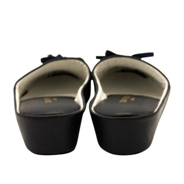 ZAPATILLA CHINELA ADORNO LAZO AZUL MARINO