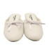 ZAPATILLA CHINELA ADORNO LAZO BLANCA