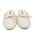 ZAPATILLA CHINELA ADORNO LAZO BLANCA