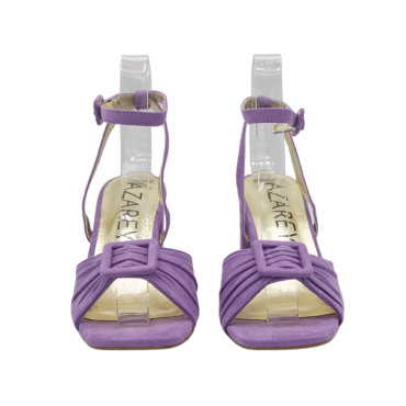 SANDALIA DE VESTIR ANTE  LAVANDA