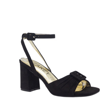 SANDALIA DE VESTIR ANTE NEGRA