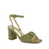 SANDALIA DE VESTIR ANTE  VERDE