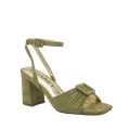 SANDALIA DE VESTIR ANTE  VERDE