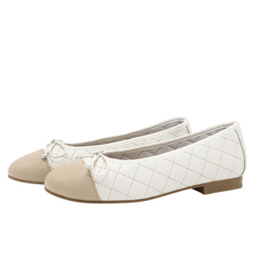 BAILARINA BICOLOR CAMEL-BEIGE