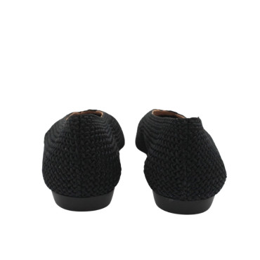 ZAPATO BAJO DE CROCHET NEGRO