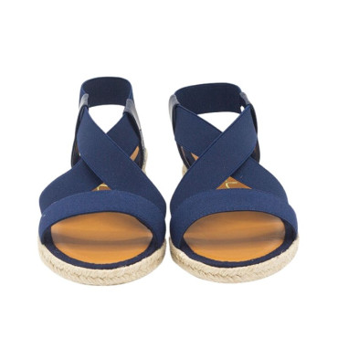 ALPARGATA TIRAS ELASTICAS MARINA