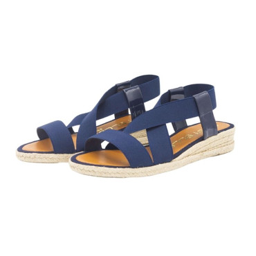 ALPARGATA TIRAS ELASTICAS MARINA