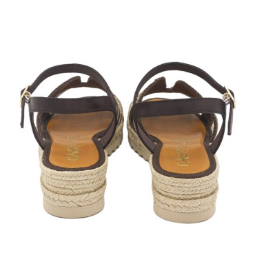 ALPARGATA BICOLOR MARRÓN