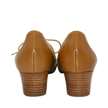 ZAPATO DE CORDONES SIN LENGÜETA CUERO