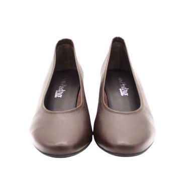 SALÓN SIN FORRO TACÓN MARRÓN